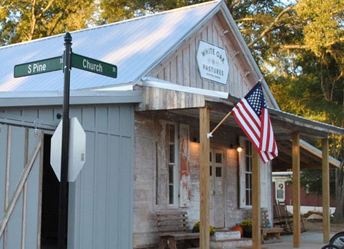 Photo of the Bluffton General Store at the corner of South Pine and Church Street