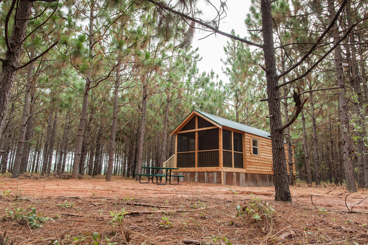 Pond house exterior