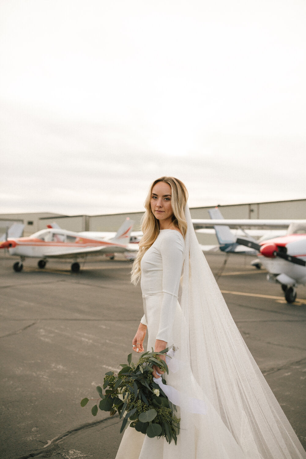 chantel lauren blue wedding dress