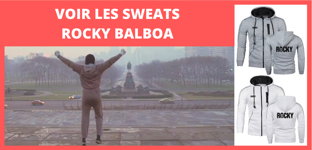 Voir les sweats boxe Rocky Balboa
