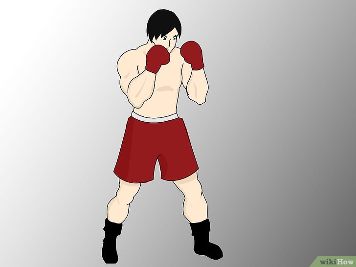 Position de combat du boxeur