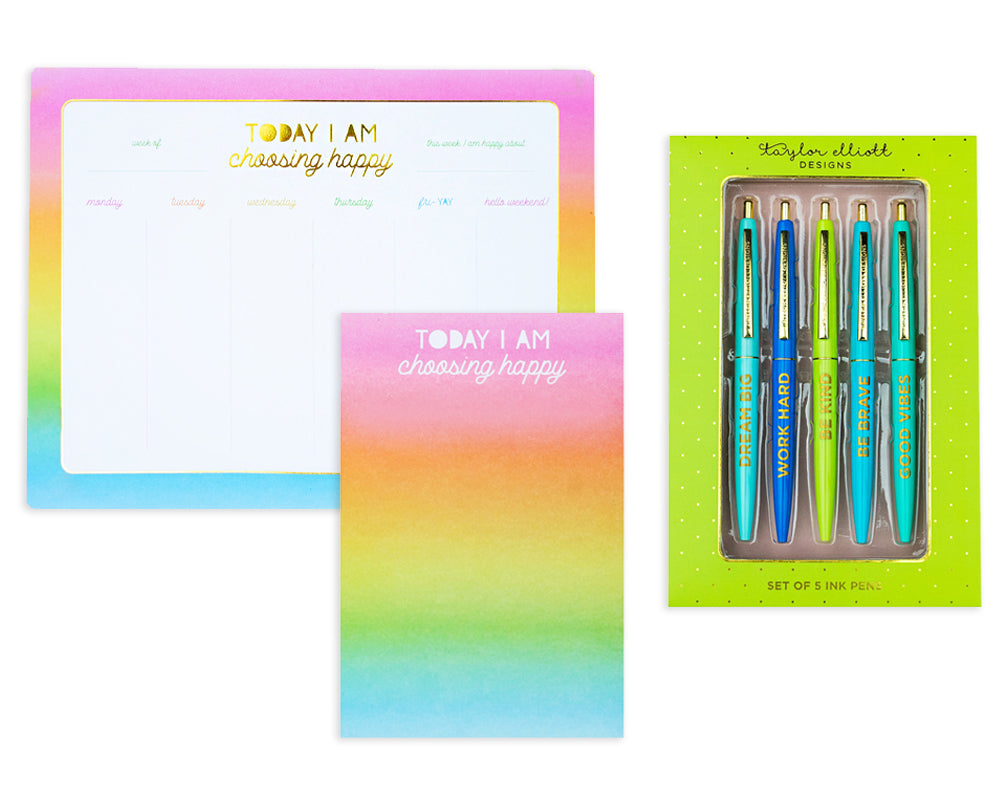 Amara’s Enchanted Forest AEF shopaef mental health series #1 1 first year college students anxiety anxious positivity pen set choose happy calendar notepad