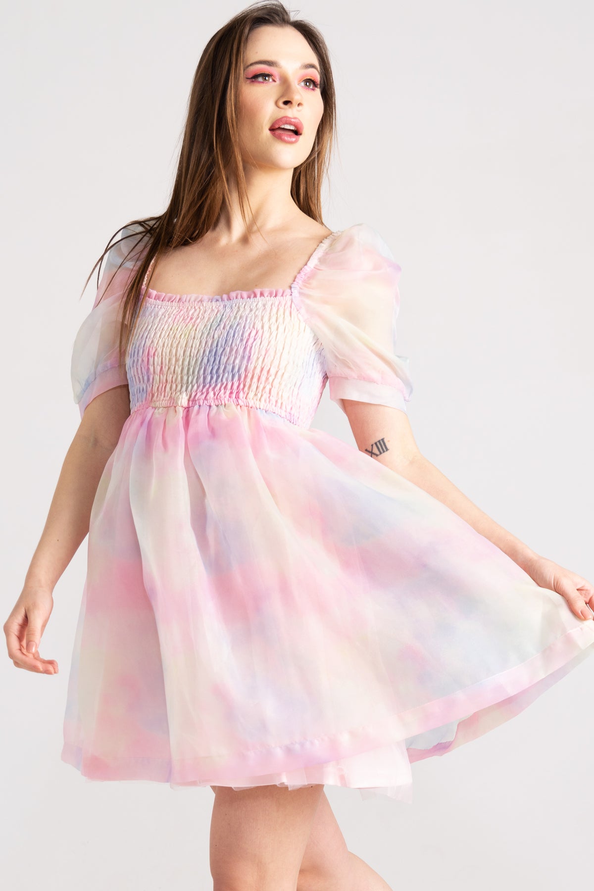 Pastel Rainbow Babydoll Dress | Amara's Enchanted Forest