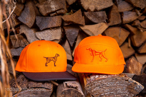 Blaze orange gundog hats