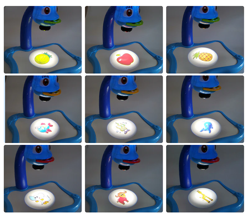 Mesa para desenho infantil com luz projetora guia : Mesa ArtKids