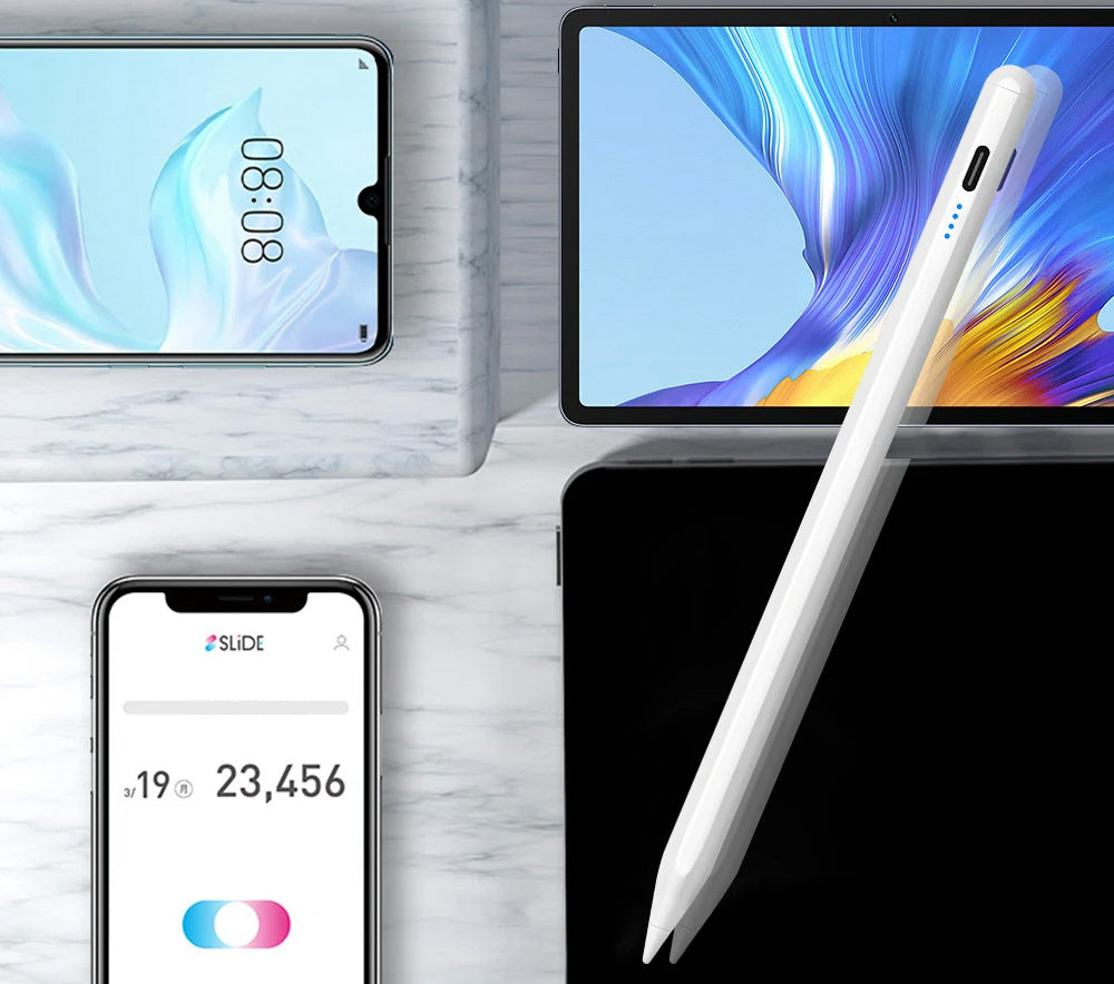 Caneta Stylus Universal para Tablet e Smartphone - Compatível com iPad, Apple Pencil, Huawei, Lenovo, Samsung, Xiaomi