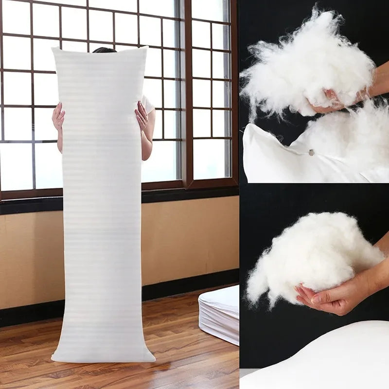 Almofada Gigante Branca de Algodão Macio - Travesseiro Grande