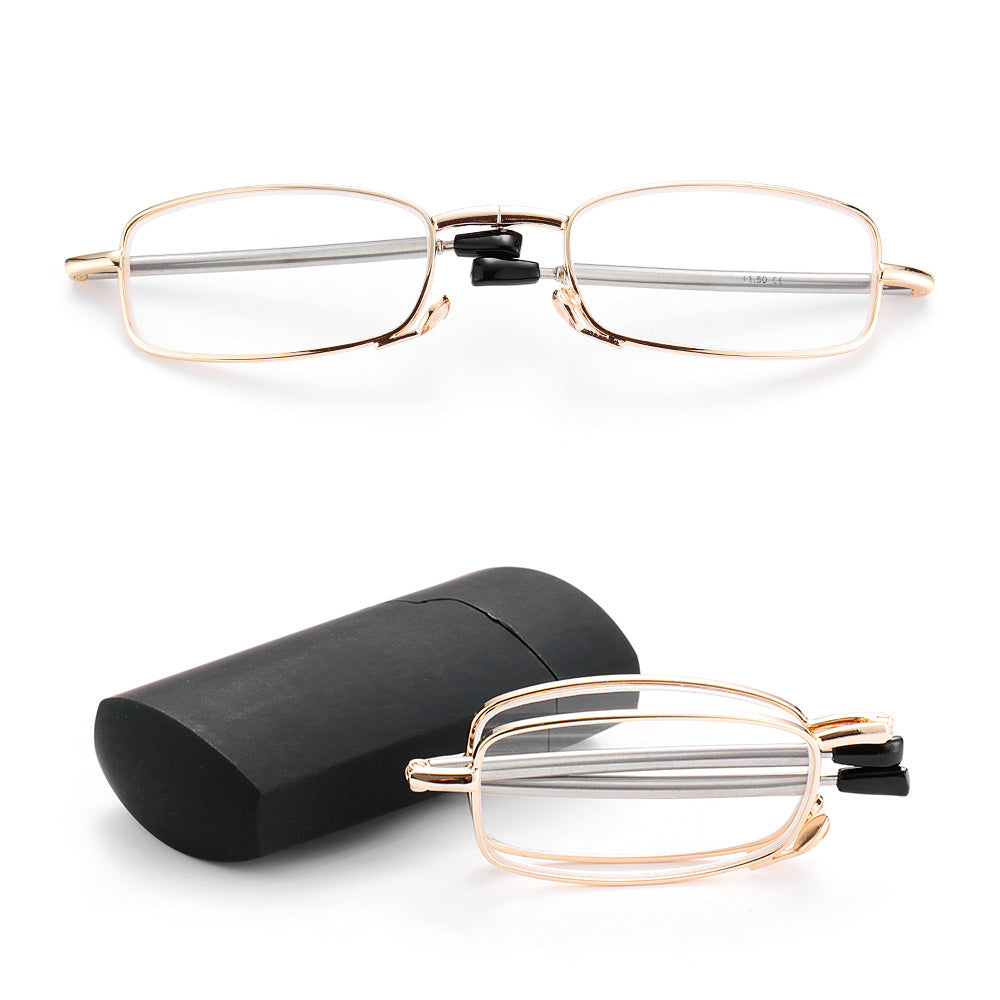 Óculos Dobrável de Grau Unissex para Leitura - Armação de Metal