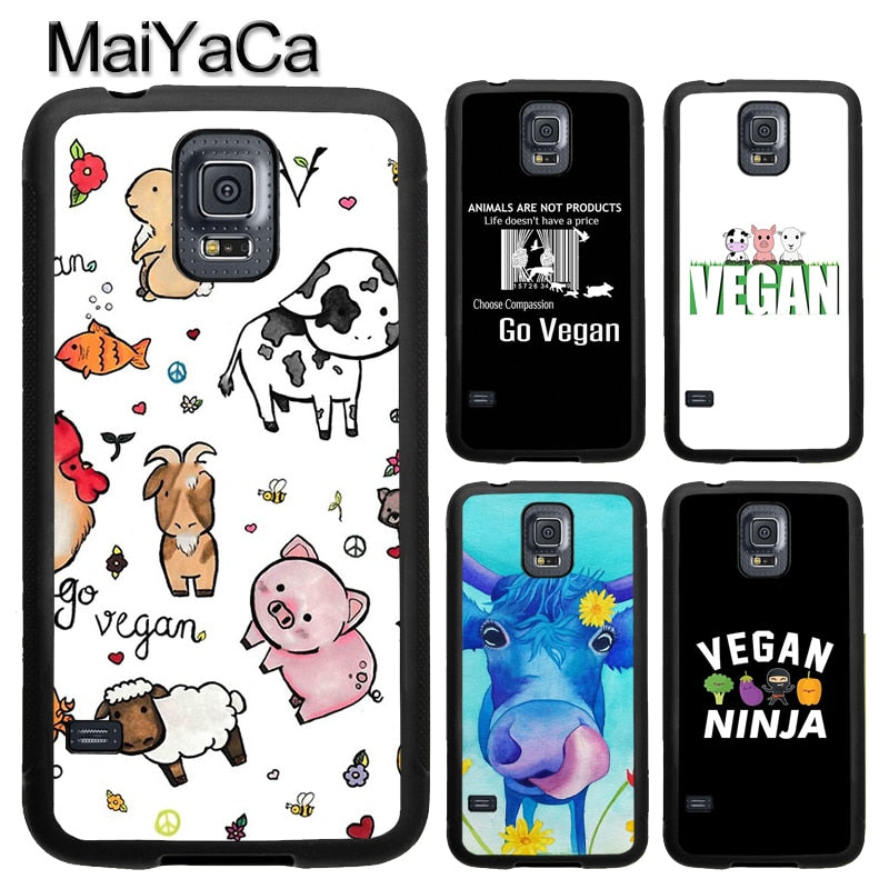 Vegan Pattern For Samsung Note Ultra S9 S10 S Plus Case For Galax Myrawvegan