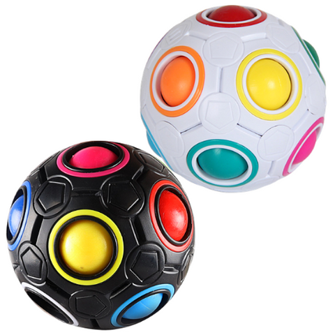 Magic Puzzle Ball Rainbow 2.75 inches radius