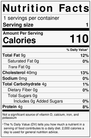 calories in chicken lollipop