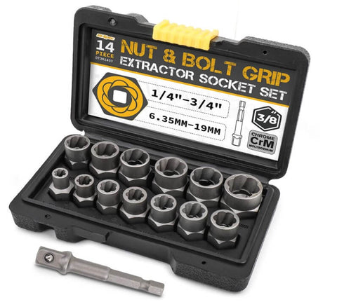 Nut & Bolt Grip Extractor Socket Set - Tools every DIY mechanic needs