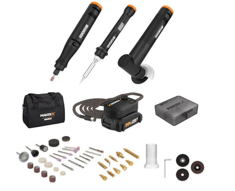 Worx WX991L 20V Makerx Combo Rotary Tool Kit