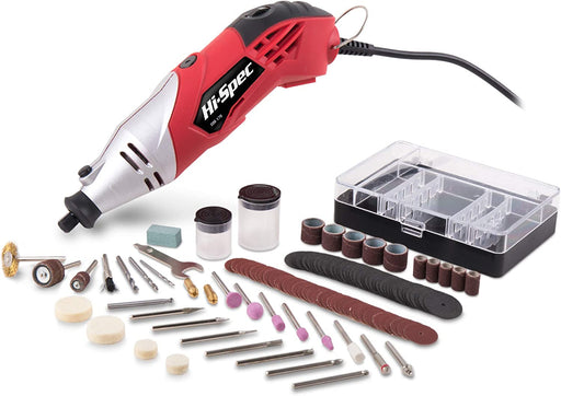 Hi-Spec 134pc 160W Corded Rotary Power Tool Kit Set with Dremel Compatible  Rotary Tools Accessory Kit- Engraver, Sander, and Polisher-for Grinding