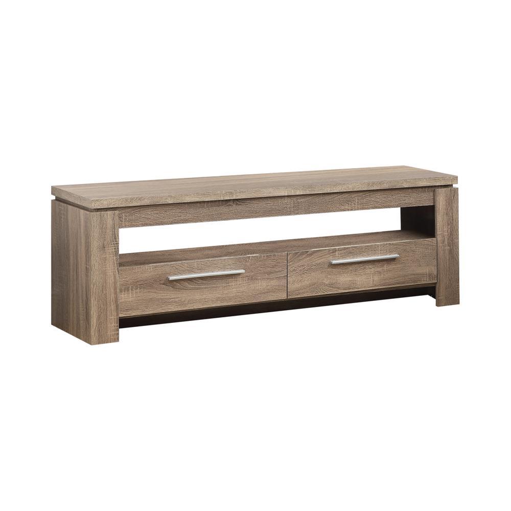 Living Room : Tv Consoles - 2-drawer Tv Console Weathered Brown