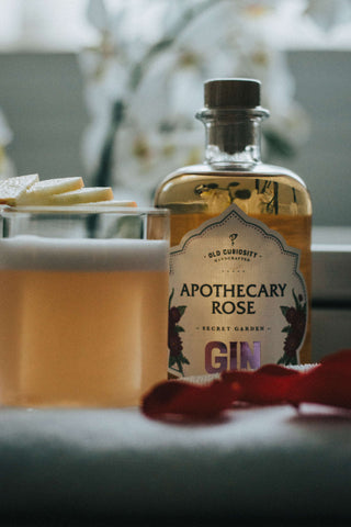 Rose and Apple Sour Cocktail