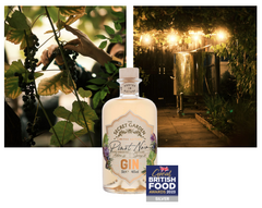 Secret Garden Distillery Pinot Noir luxury pink gin wins a silver award at the Great British Food Awards 2023