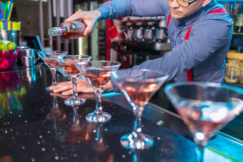 gin serving in a modern bar