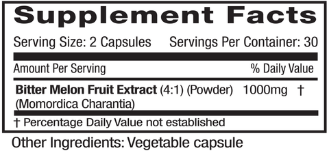 Emerald Labs Bitter Melon (60) supplements facts