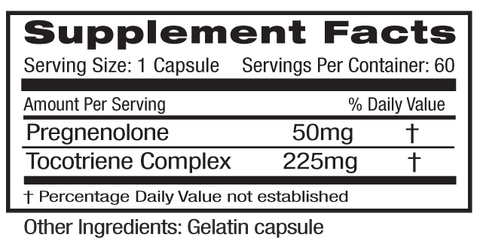 Emerald Labs Pregnenolone Supplements Facts