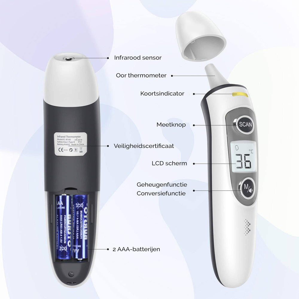 kroon blad fax BINTOI Thermometer X200 - Digitale Oorthermometer | Koortsthermometer