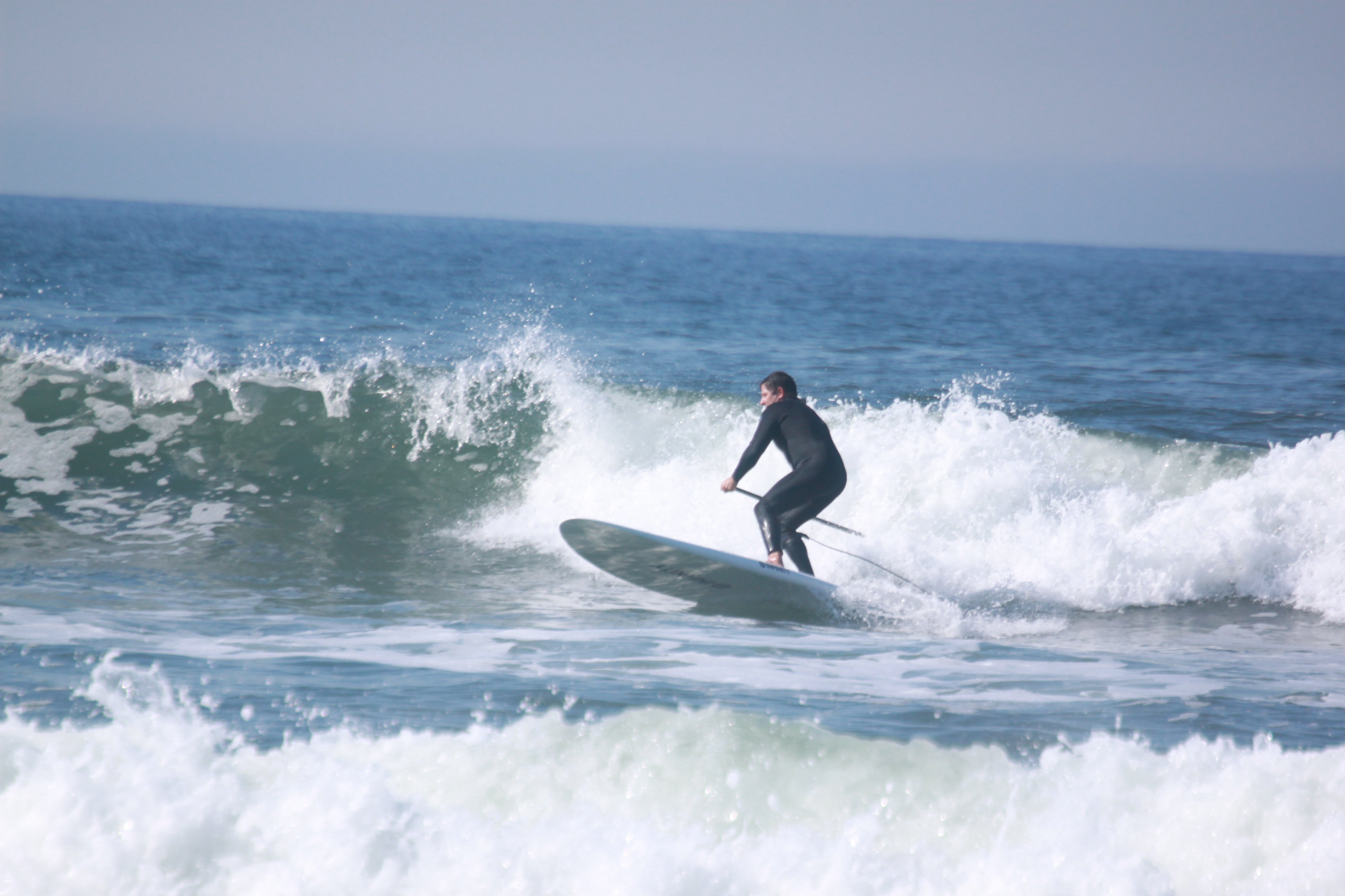 image of sup paddle board surfer