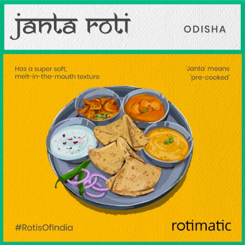 Infographic showing Janta Roti