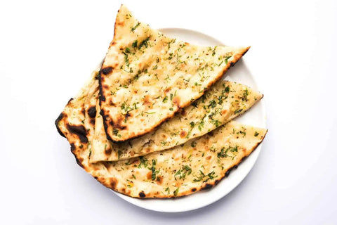 Naan served plate