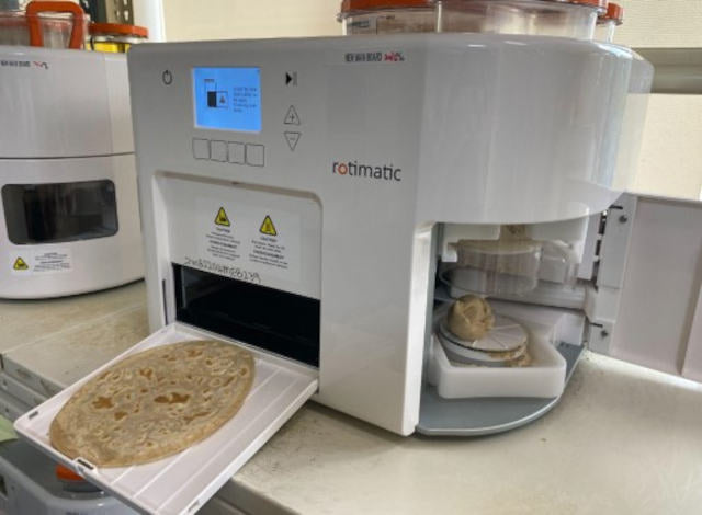 Rotimatic Machine making roti