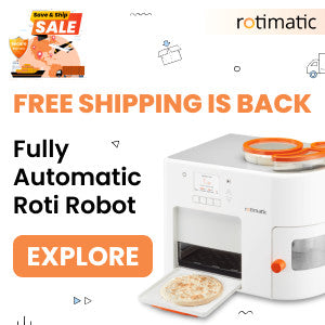 Infographic of Rotimatic machine