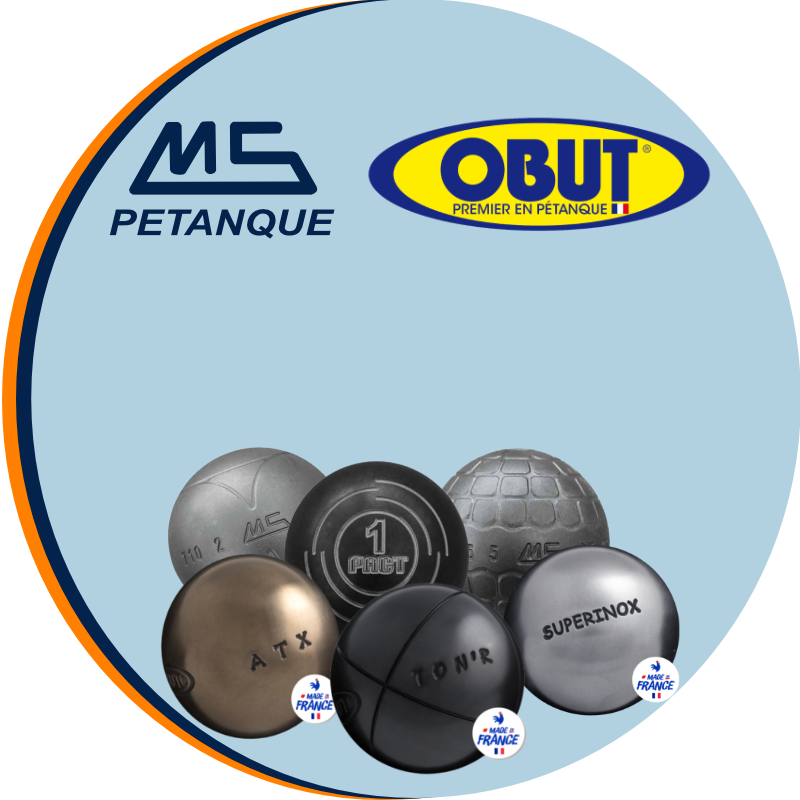 Boule de pétanque Obut - MATCH + strie 2 NON GRAVEES - DESTOCKAGE