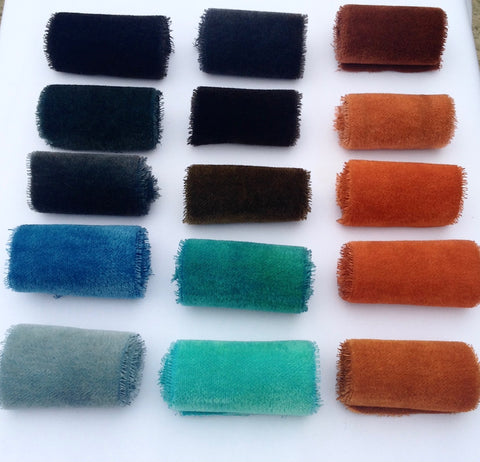 Hand dyed mohair