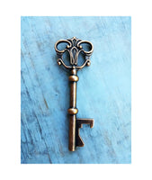 Bulk Skeleton Key Bottle Openers Antiqued Copper Large Skeleton Keys Steampunk Vintage Style Wedding Key Favors Key Pendant 3 inches 65 Keys