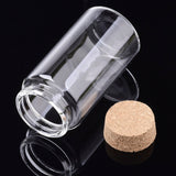 Glass Bottle Clear Container Jar Cylinder with Cork 3.6"x1.9" Potion Holds 158ml Apothecary Vial 1 bottle Wishing