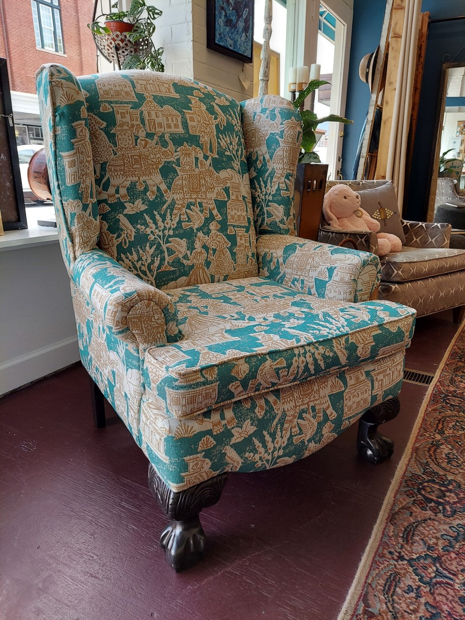 habitat wingback chair