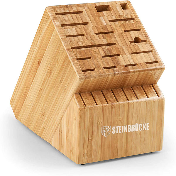 Knife Storage Block 25 Slots Bamboo