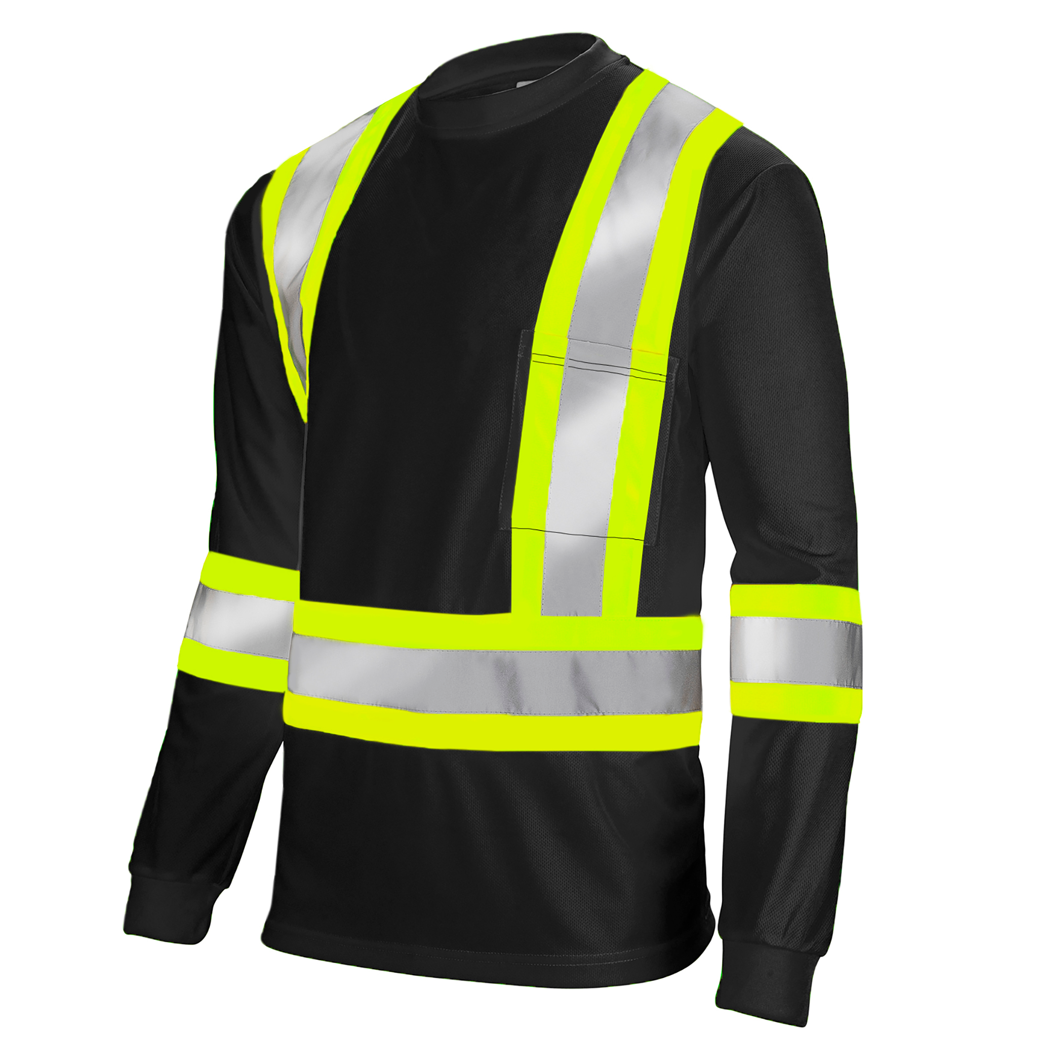 Long Sleeve Heat Transfer Reflective Hi-Vis Safety Shirt