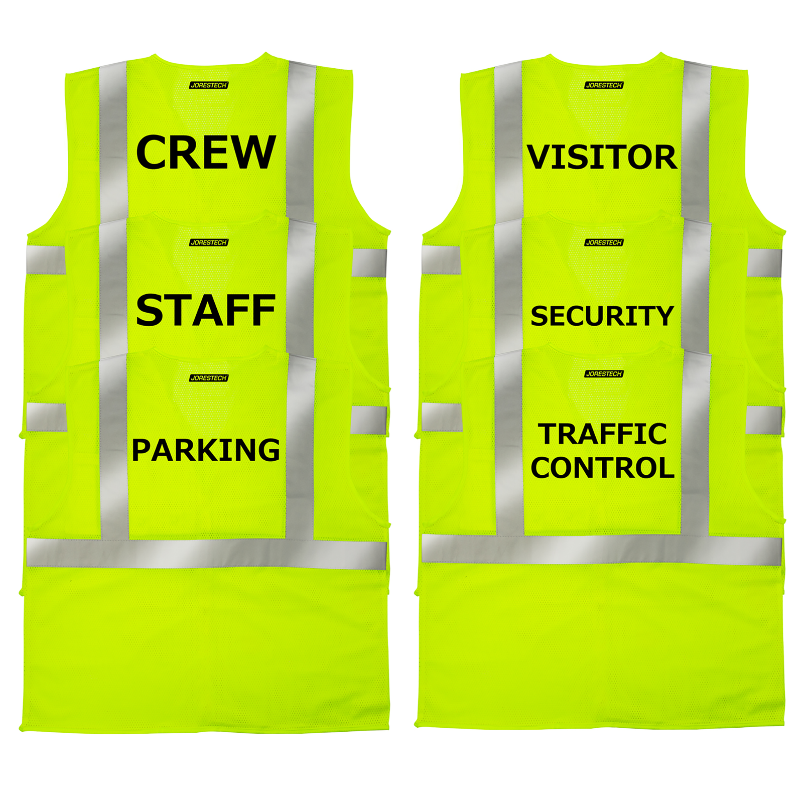 Custom Printed Reflective ANSI Safety Vests | Texts, Logos, Etc. Technopack