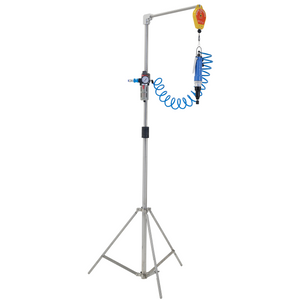 stainless steel tripod hanging blue manual capper