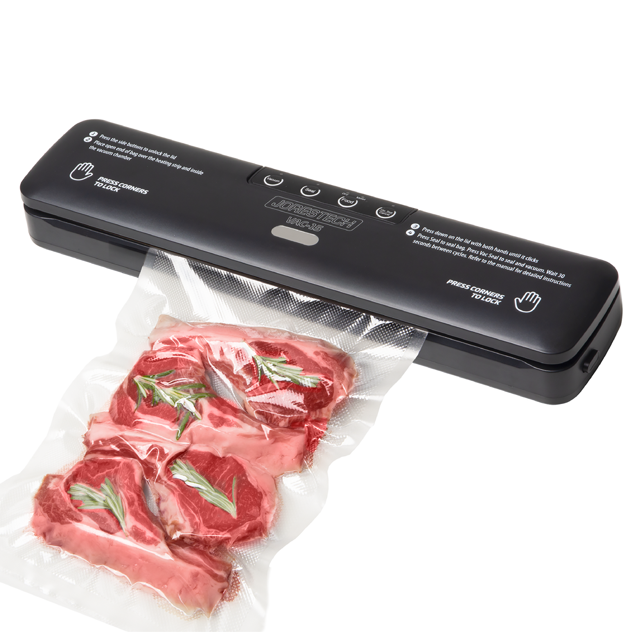 Domccy® Stainless Steel Vacuum Sealer Machine for Dry Wet Meat