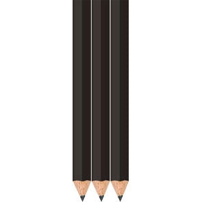 Black pencils with eraser
