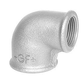 Georg Fischer vinkel 90° galvaniseret reduceret 2-1'' muffe-muffe