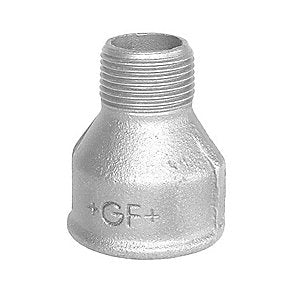 Georg Fischer spidsmuffe galvaniseret 1/4 - 1/8'' muffe - nippel