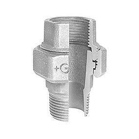 Georg Fischer union galvaniseret 2.1/2'' muffe-nippel