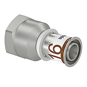 Uponor S-Press PLUS kobling med muffe 16 mm x 1/2''
