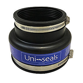 Uni-seals NAC rørkobling 100-115x137-152mm beton, EPDM/AISI316. Anvendes til kloak- og afløbsrør i jord.