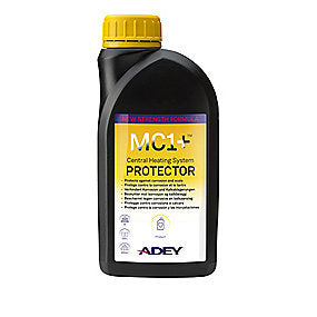 ADEY MC1+ Beskytter 500ml. Plastikflaske dækker 125 liter. Mod systemkorrosion og kalkaflejring