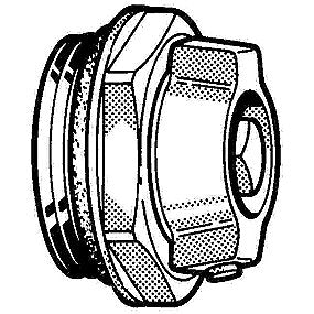 Broen Luftskrue m/drejelig tud 1/2 Forniklet M/o-Ring