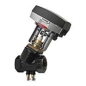 Frese Optima Compact reguleringsventil DN50, high. M/M. Slaglængde 15 mm, med 2 trykudtag samt aktuator