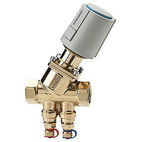 Frese Optima Compact reguleringsventil DN25L, high. M/M. Slaglængde 5,5 mm, med 2 trykudtag
